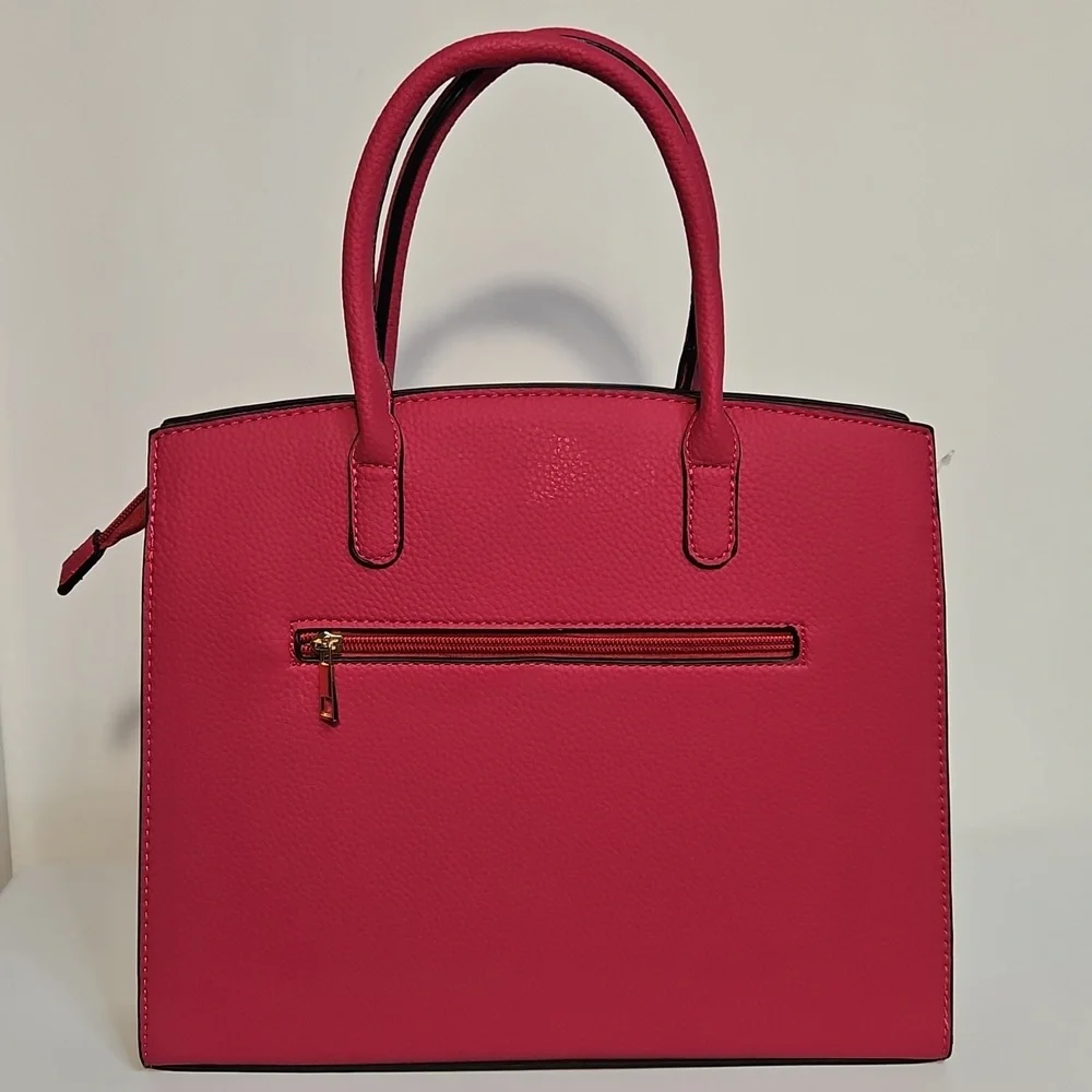 Risotto Fuschia Vegan Leather Shoulder Bag NWT